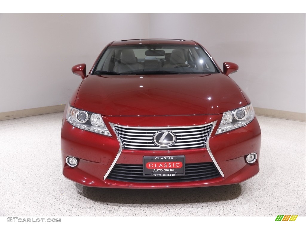 2014 ES 350 - Matador Red Mica / Light Gray photo #2