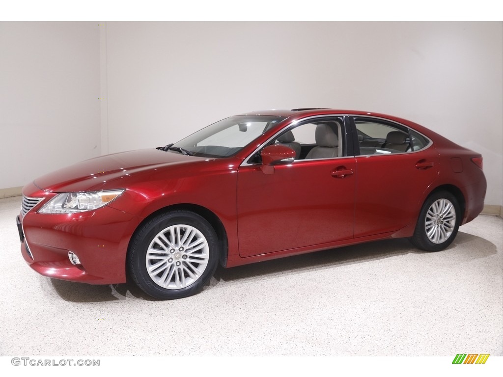 2014 ES 350 - Matador Red Mica / Light Gray photo #3