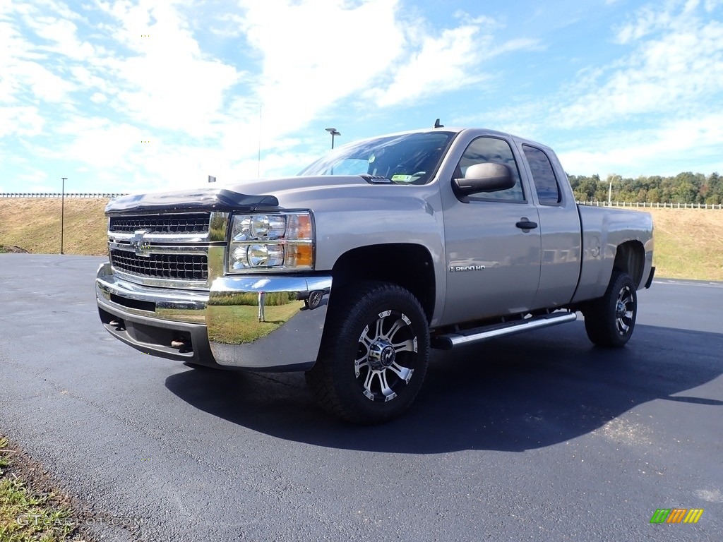 2009 Silverado 2500HD Work Truck Extended Cab 4x4 - Silver Birch Metallic / Dark Titanium photo #6