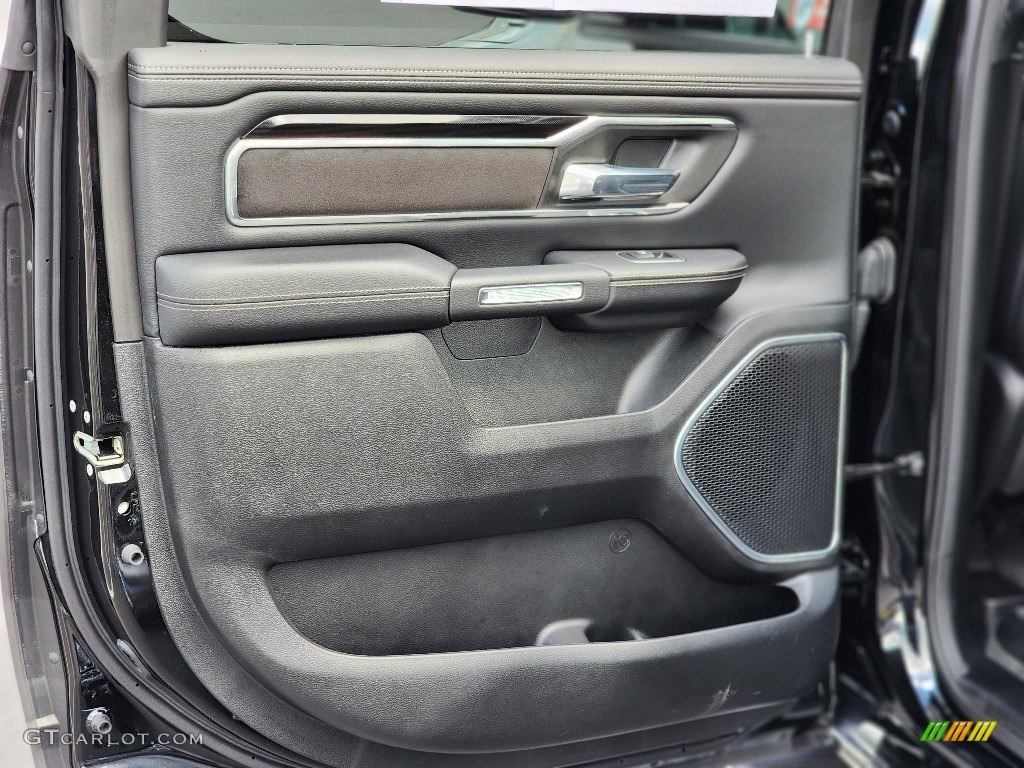 2021 Ram 1500 Laramie Crew Cab 4x4 Black Door Panel Photo #144920963