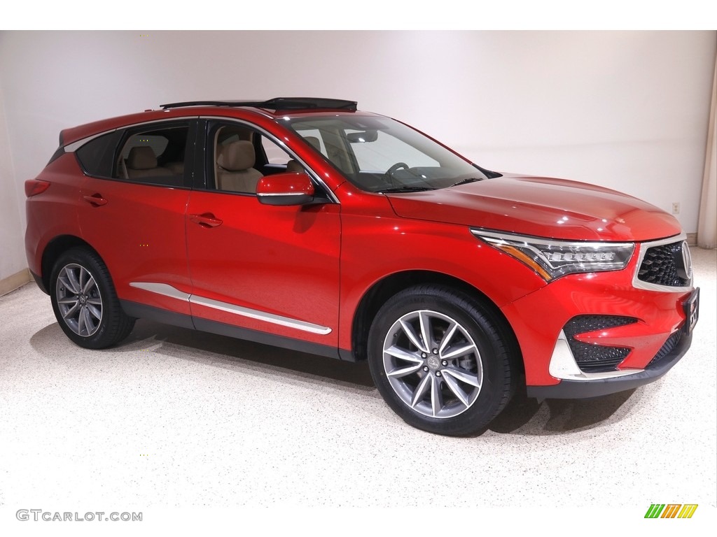 2019 RDX Technology AWD - Performance Red Pearl / Parchment photo #1