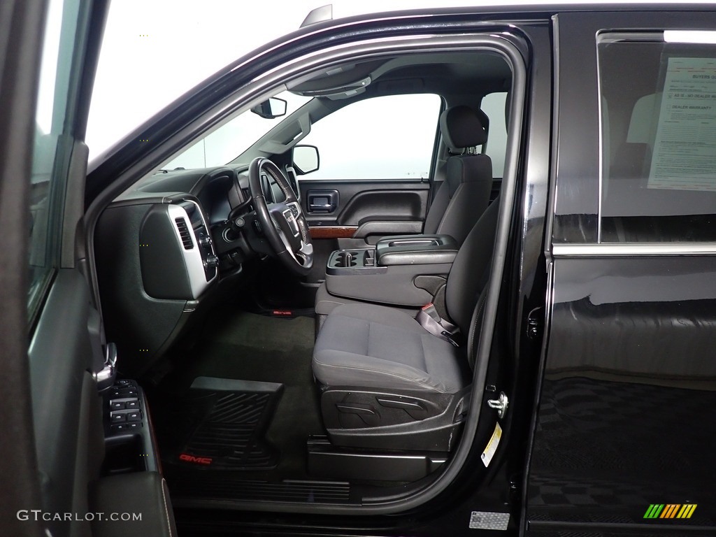 Jet Black Interior 2018 GMC Sierra 1500 SLE Double Cab 4WD Photo #144921537