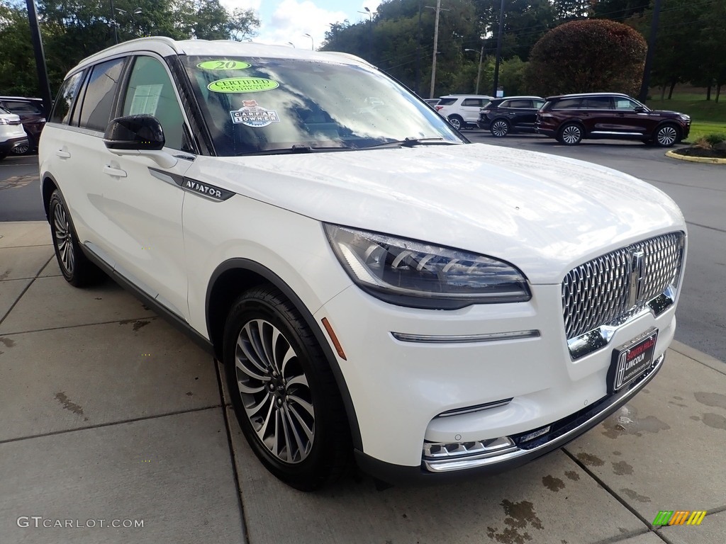 Pristine White 2020 Lincoln Aviator Reserve AWD Exterior Photo #144922851