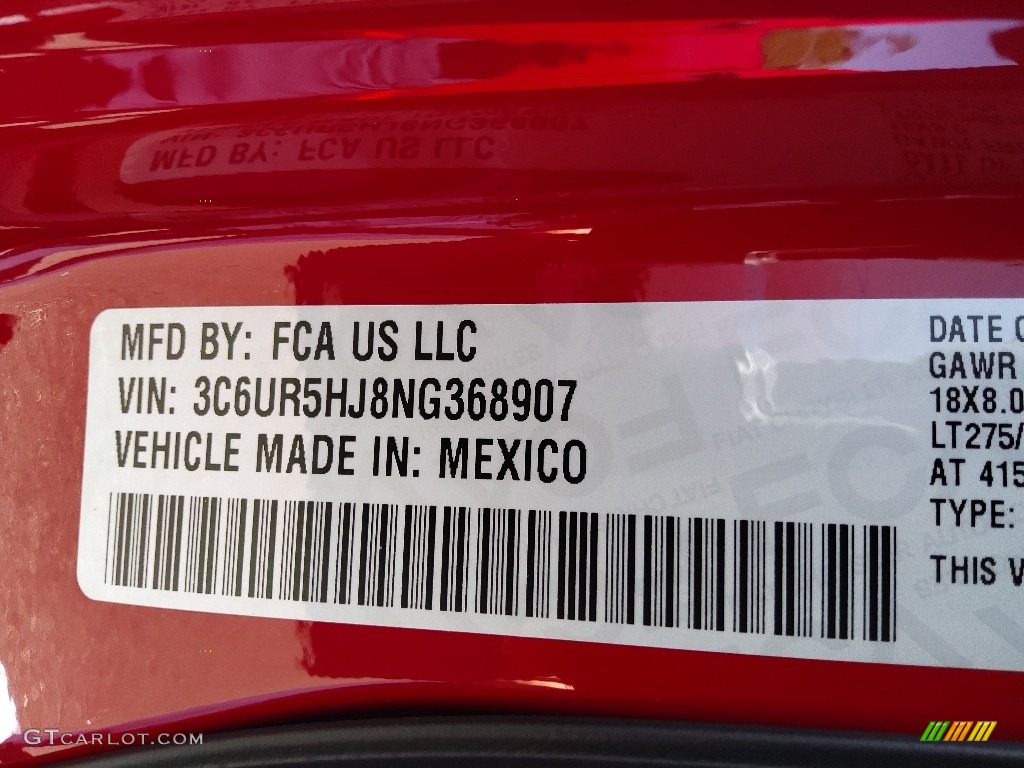 2022 2500 Tradesman Crew Cab 4x4 - Flame Red / Black/Diesel Gray photo #28