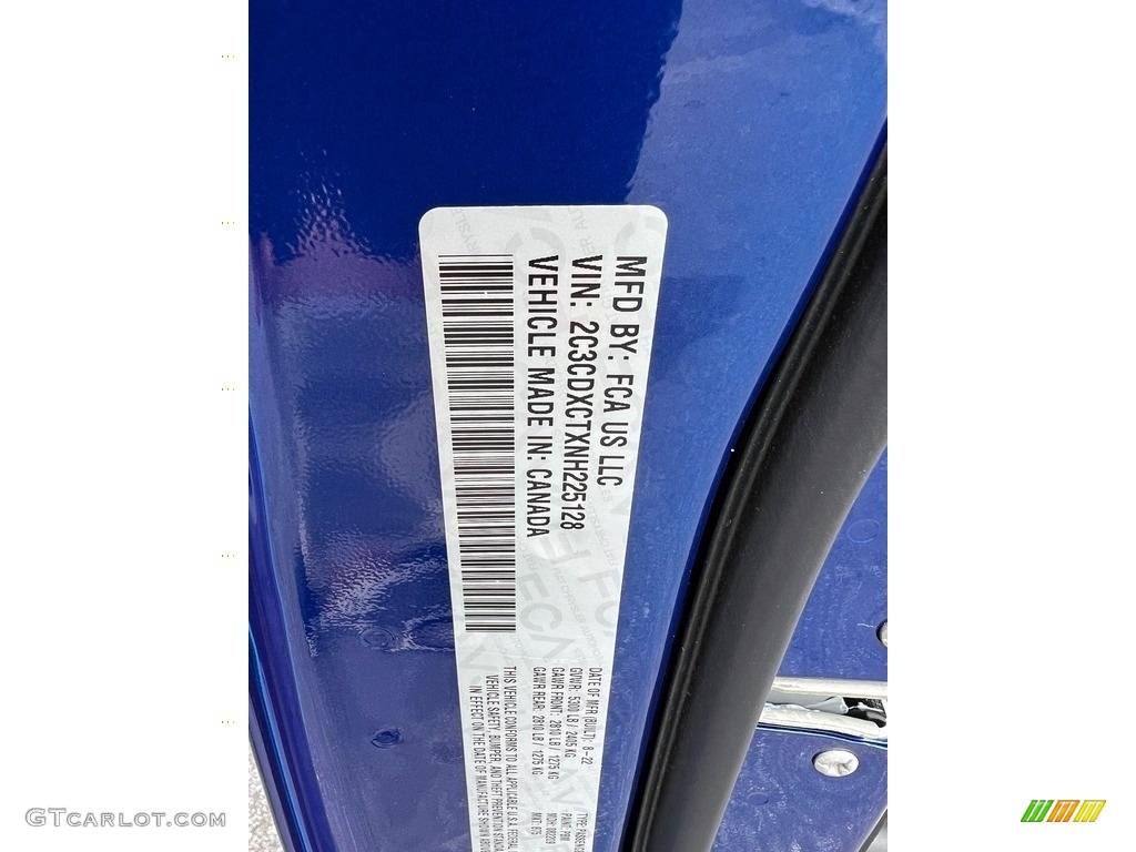 2022 Charger R/T Plus - Indigo Blue / Black photo #30