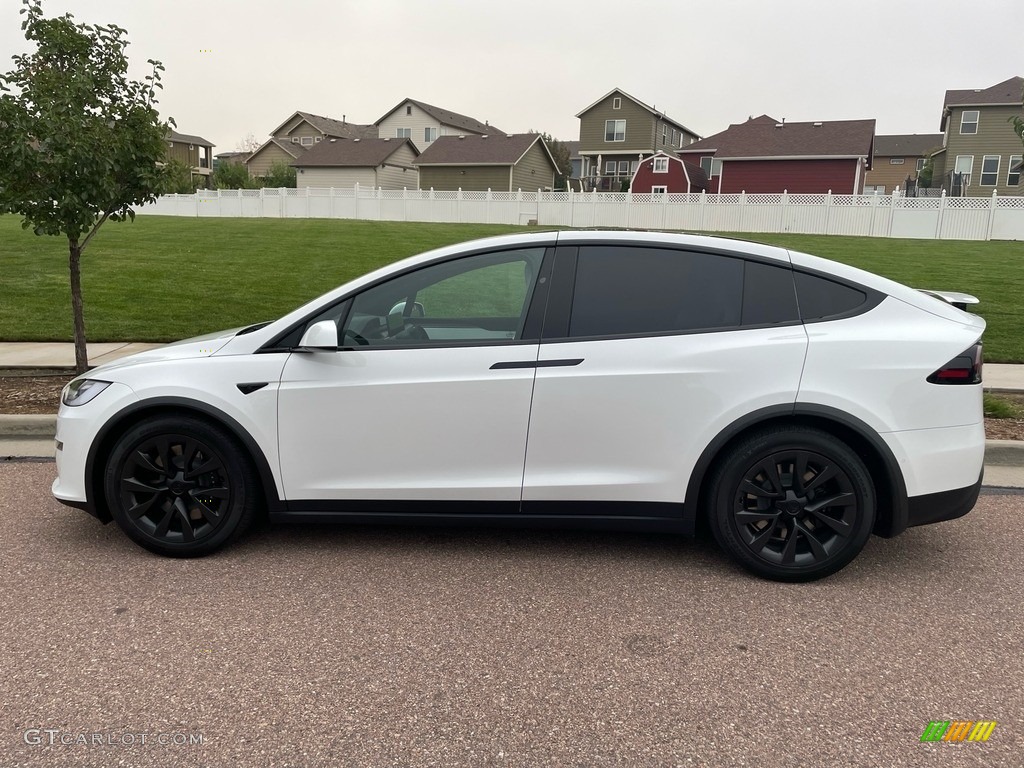 Pearl White Multi-Coat 2022 Tesla Model X AWD Exterior Photo #144925110