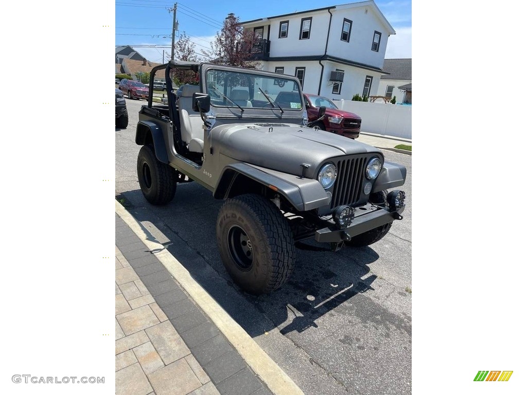 Pewter Gray Metallic 1977 Jeep CJ7 4x4 Exterior Photo #144925245