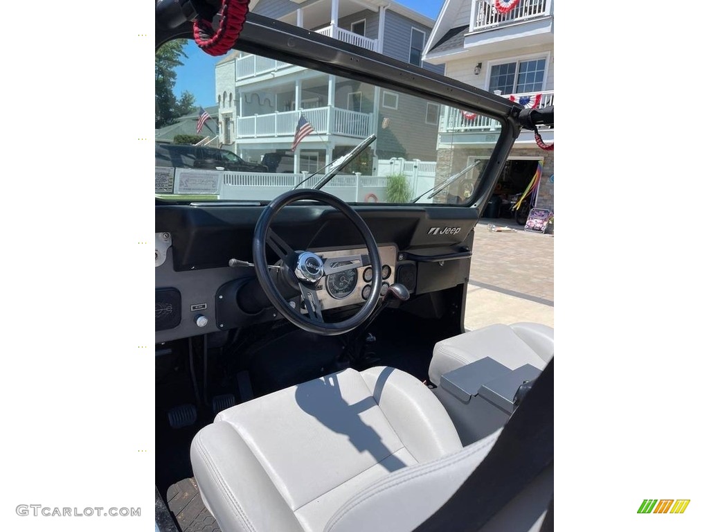 Black Interior 1977 Jeep CJ7 4x4 Photo #144925293