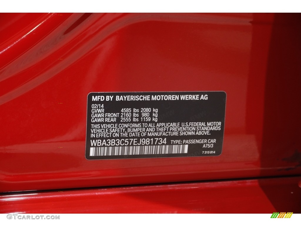 2014 3 Series 328i xDrive Sedan - Melbourne Red Metallic / Black photo #26