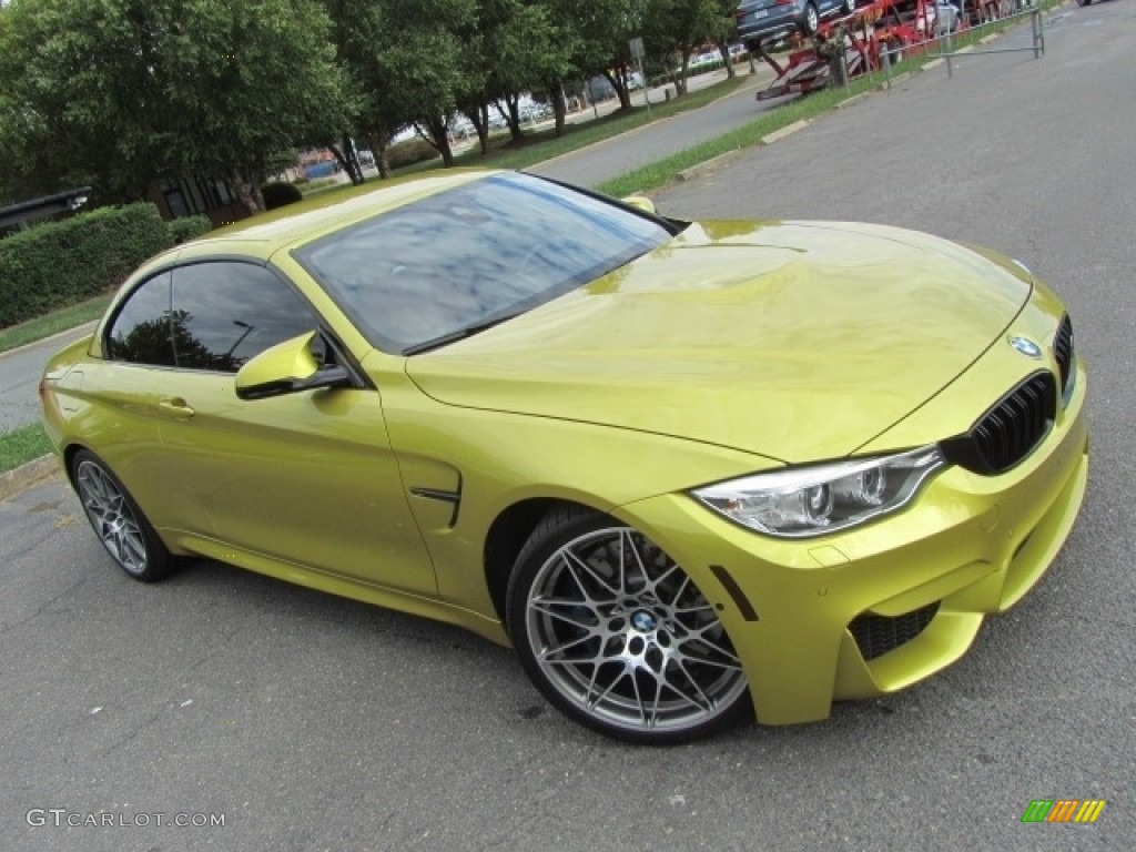 Austin Yellow Metallic 2016 BMW M4 Convertible Exterior Photo #144925825
