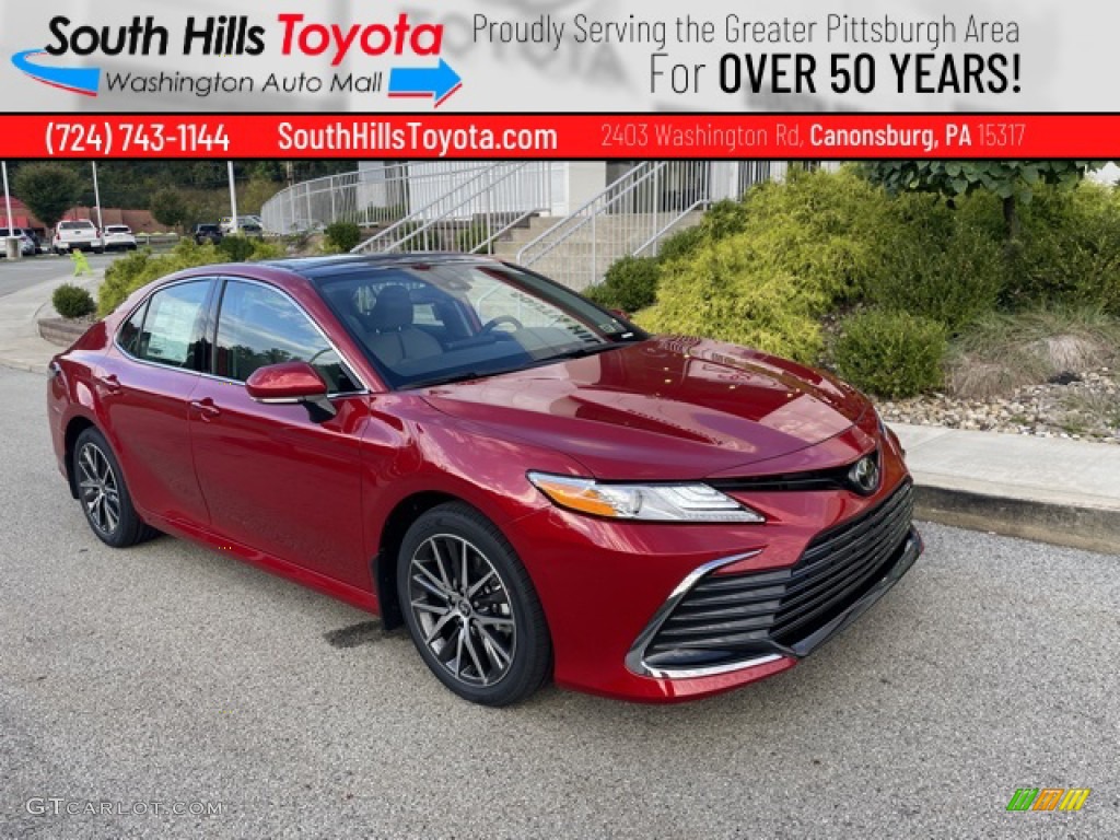2023 Camry XLE AWD - Supersonic Red / Ash photo #1