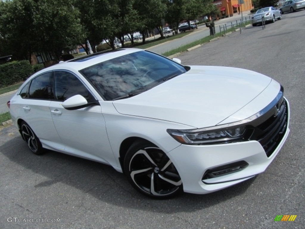 Platinum White Pearl 2018 Honda Accord Sport Sedan Exterior Photo #144926303