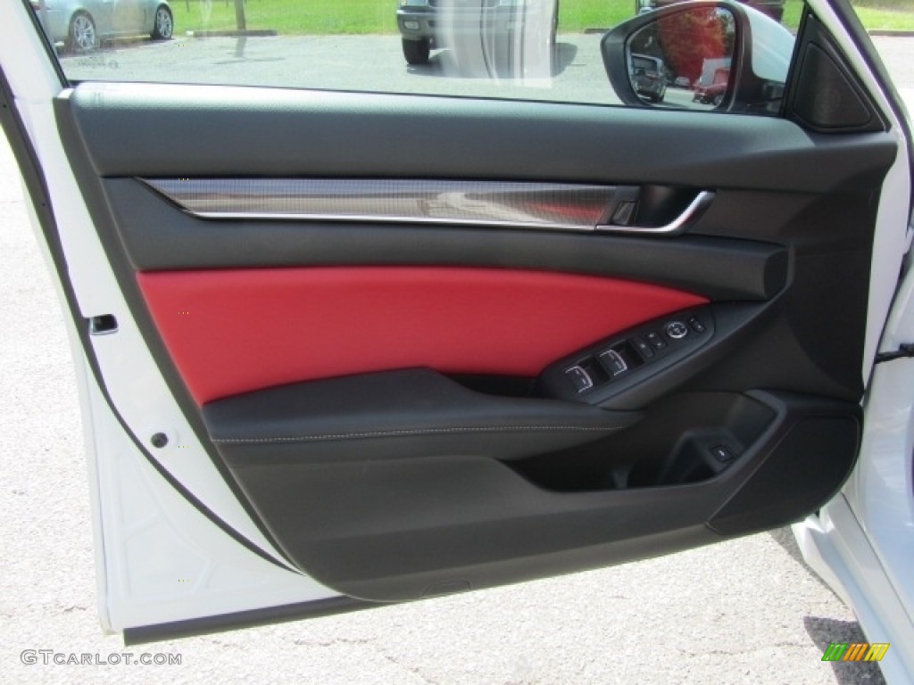 2018 Honda Accord Sport Sedan Red Door Panel Photo #144926620