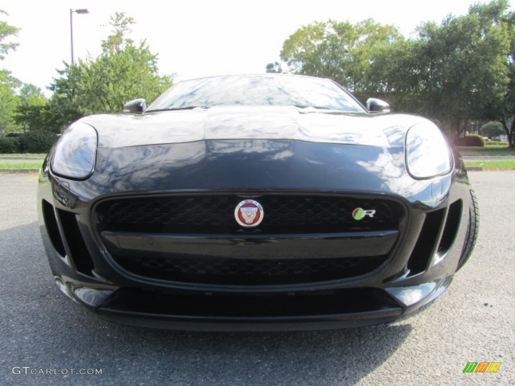 2015 F-TYPE R Coupe - Ultimate Black Metallic / Jet photo #4
