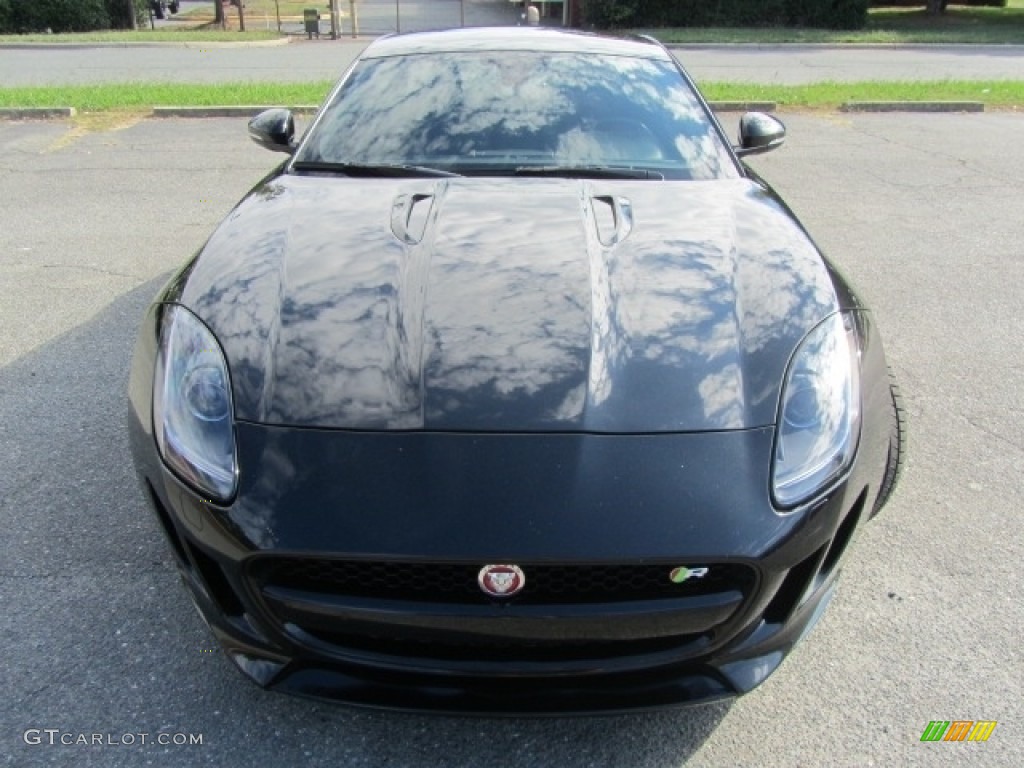 2015 F-TYPE R Coupe - Ultimate Black Metallic / Jet photo #5