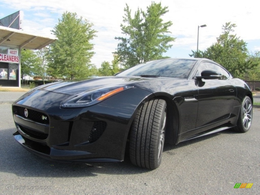 2015 F-TYPE R Coupe - Ultimate Black Metallic / Jet photo #6