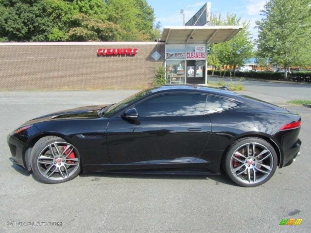 2015 F-TYPE R Coupe - Ultimate Black Metallic / Jet photo #7