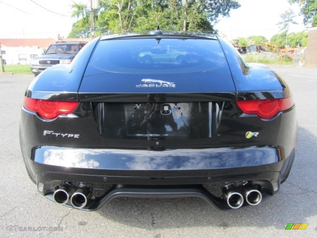 2015 F-TYPE R Coupe - Ultimate Black Metallic / Jet photo #9