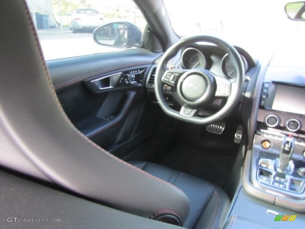2015 F-TYPE R Coupe - Ultimate Black Metallic / Jet photo #12