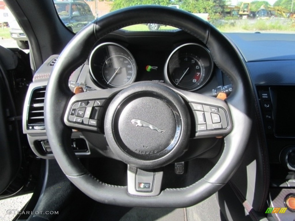 2015 F-TYPE R Coupe - Ultimate Black Metallic / Jet photo #17