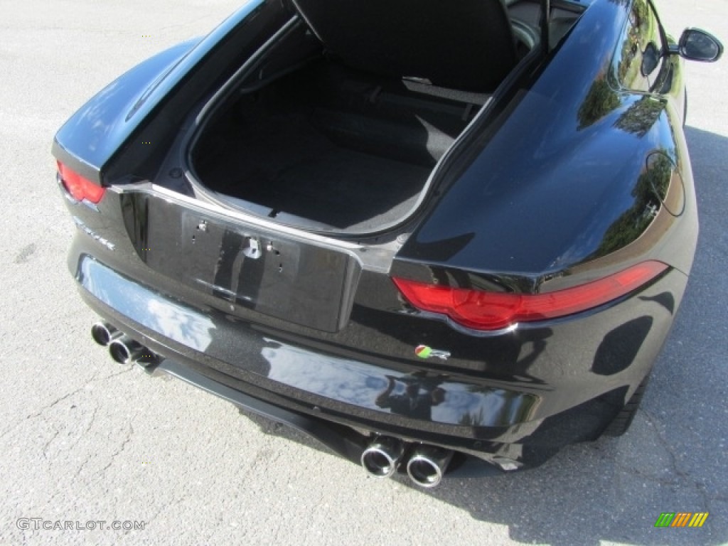2015 F-TYPE R Coupe - Ultimate Black Metallic / Jet photo #22