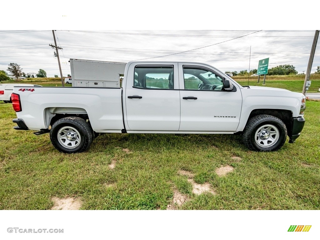 Summit White 2018 Chevrolet Silverado 1500 WT Crew Cab 4x4 Exterior Photo #144927535