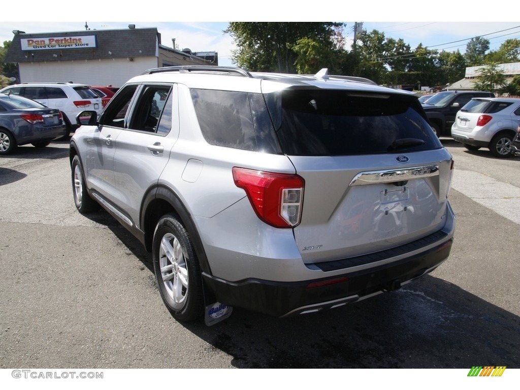 2020 Explorer XLT 4WD - Iconic Silver Metallic / Ebony photo #7