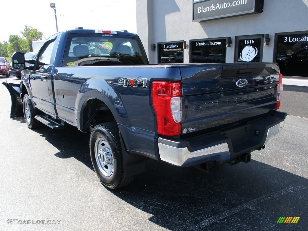2020 F250 Super Duty XL Regular Cab 4x4 - Blue Jeans / Medium Earth Gray photo #3