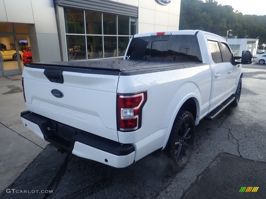 2019 F150 XLT Sport SuperCrew 4x4 - White Platinum / Sport Black/Red photo #2