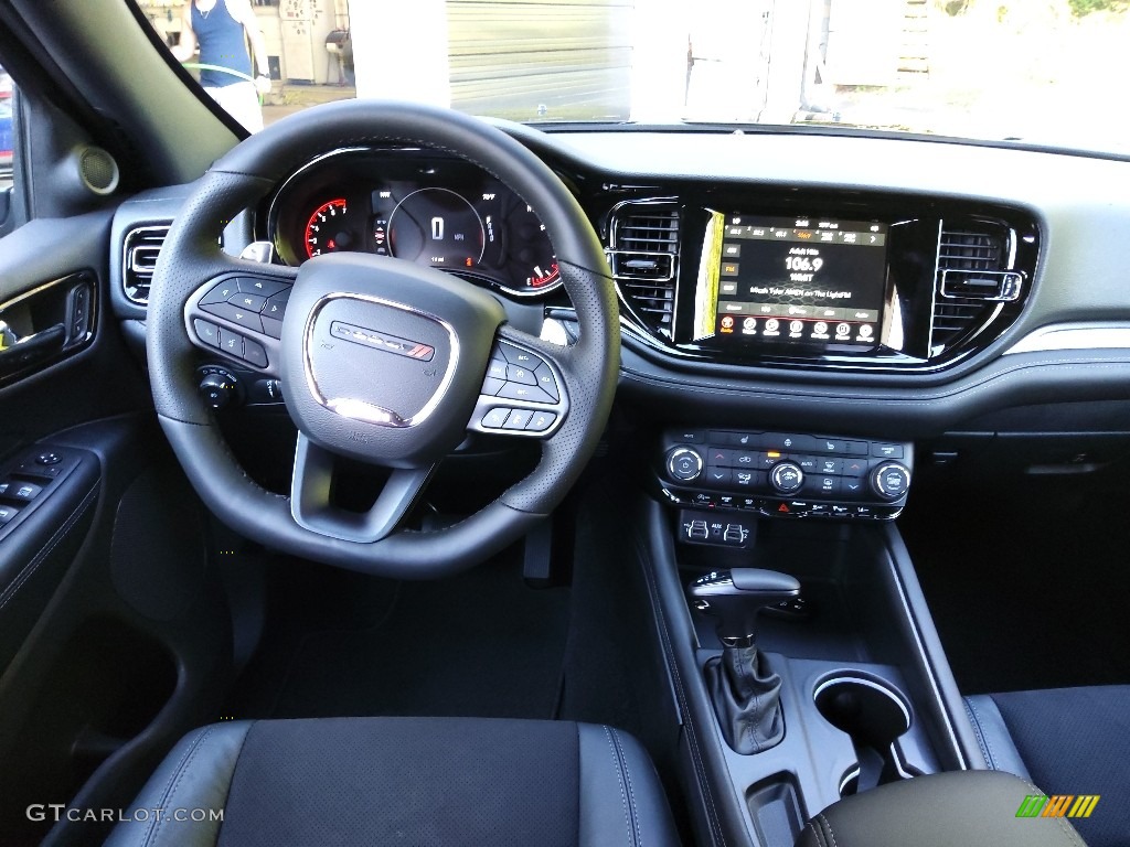 2022 Dodge Durango GT Blacktop AWD Black Dashboard Photo #144931690