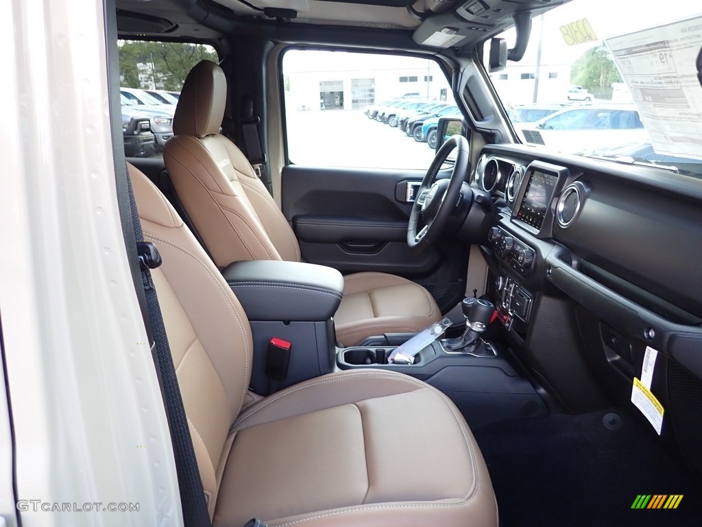Black/Dark Saddle Interior 2022 Jeep Gladiator Rubicon 4x4 Photo #144932002