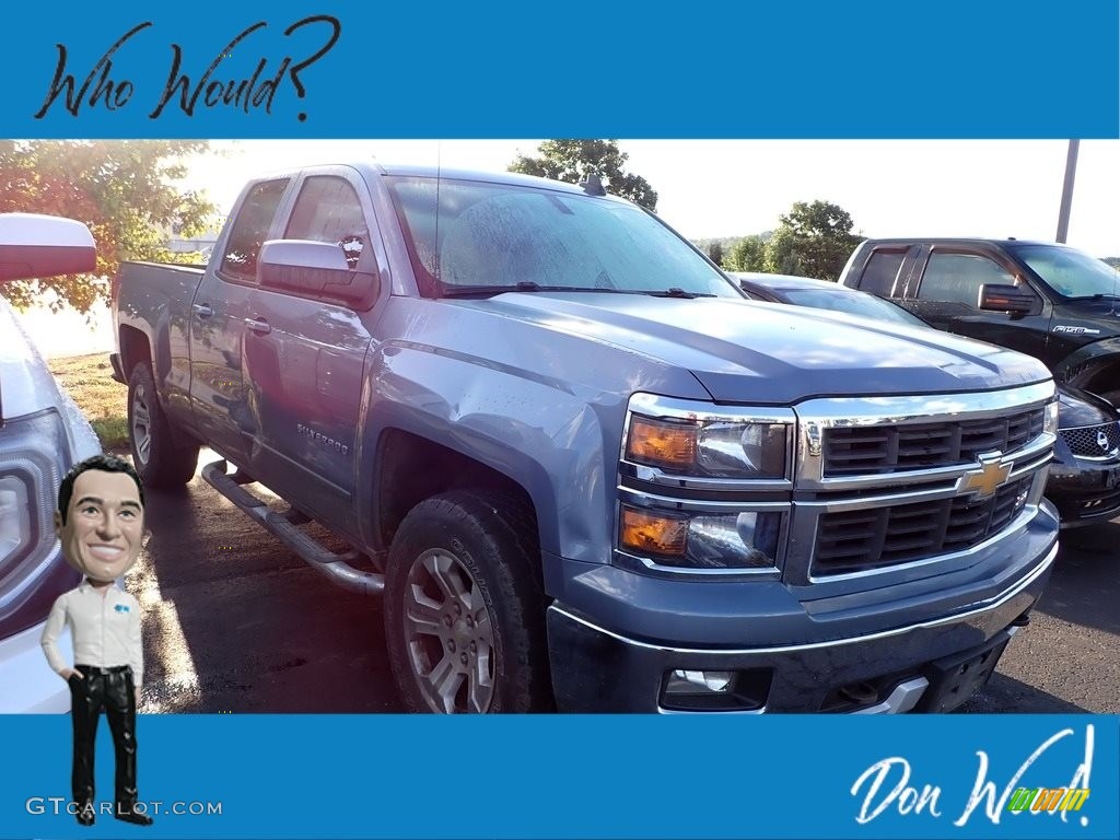 2015 Silverado 1500 LT Double Cab 4x4 - Slate Gray Metallic / Jet Black photo #1