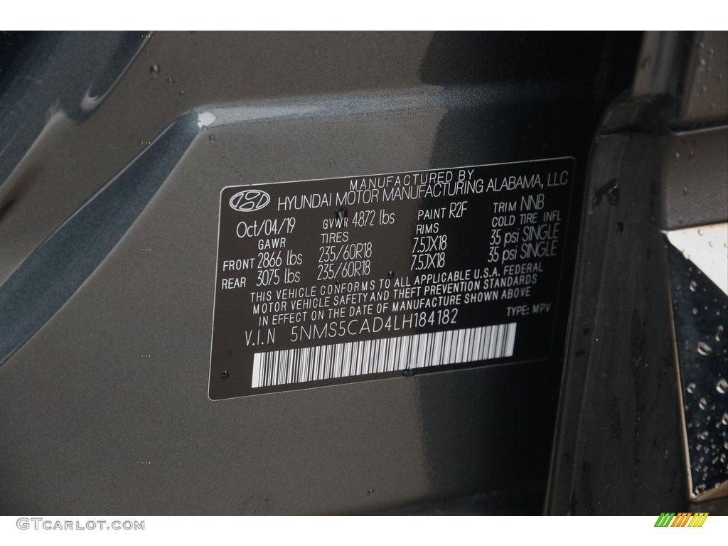 2020 Santa Fe Limited AWD - Rainforest / Black photo #21