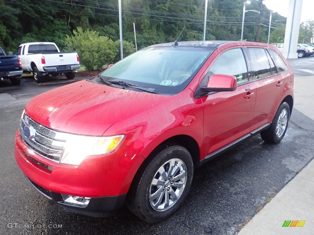 2010 Edge SEL AWD - Red Candy Metallic / Medium Light Stone photo #7