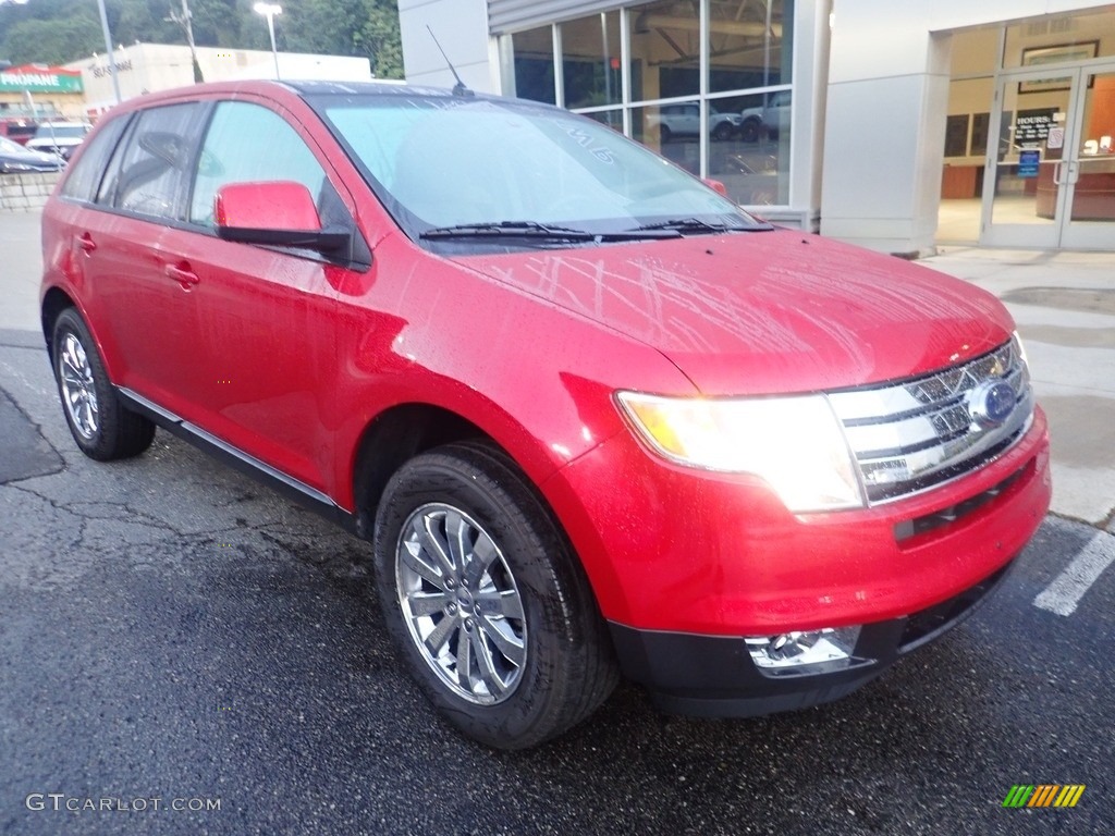 2010 Edge SEL AWD - Red Candy Metallic / Medium Light Stone photo #9
