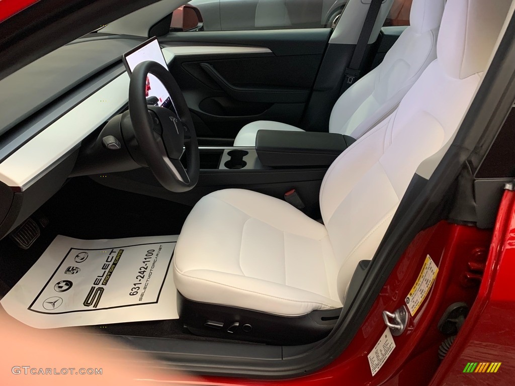 2021 Tesla Model 3 Long Range Front Seat Photos