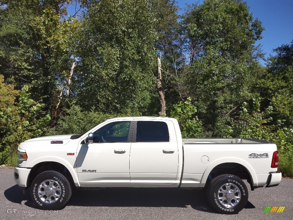 2022 2500 Laramie Crew Cab 4x4 - Pearl White / Black photo #1