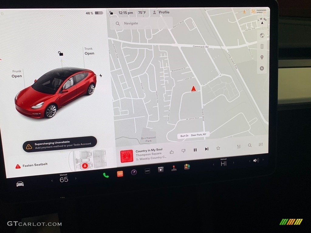 2021 Tesla Model 3 Long Range Navigation Photos