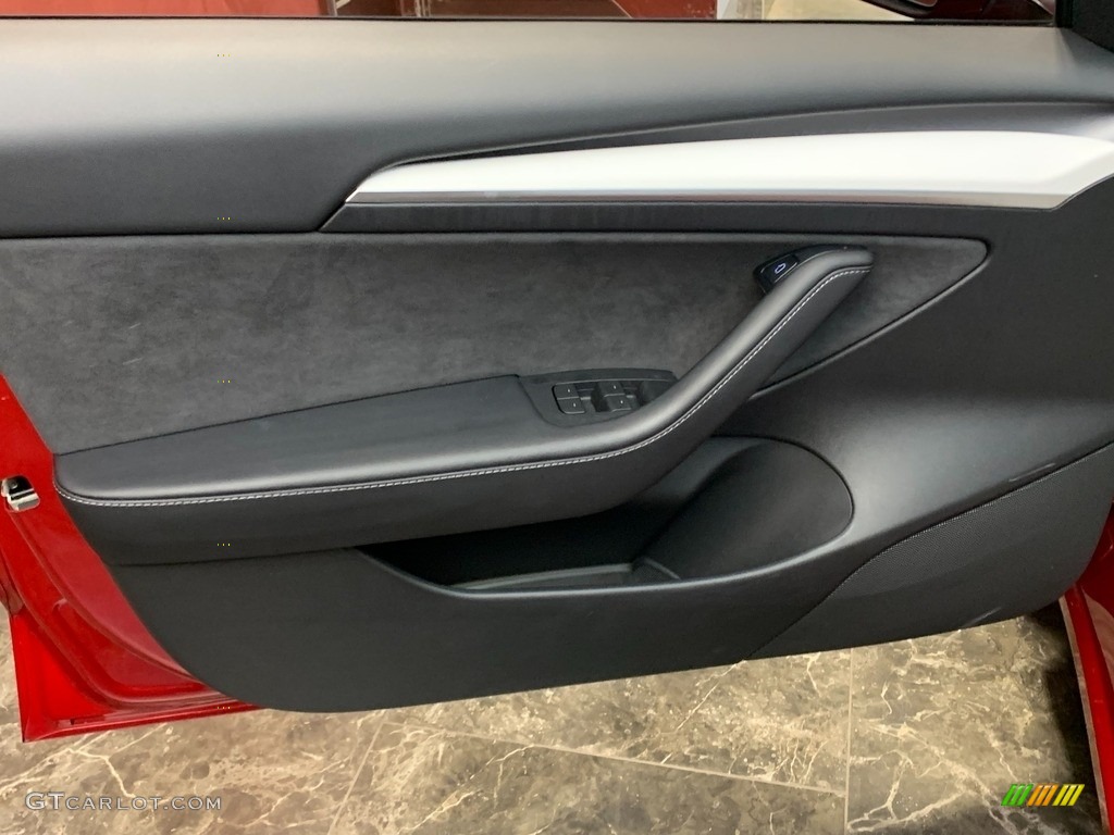 2021 Tesla Model 3 Long Range White Door Panel Photo #144933868