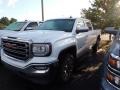 Summit White - Sierra 1500 SLE Crew Cab 4WD Photo No. 4