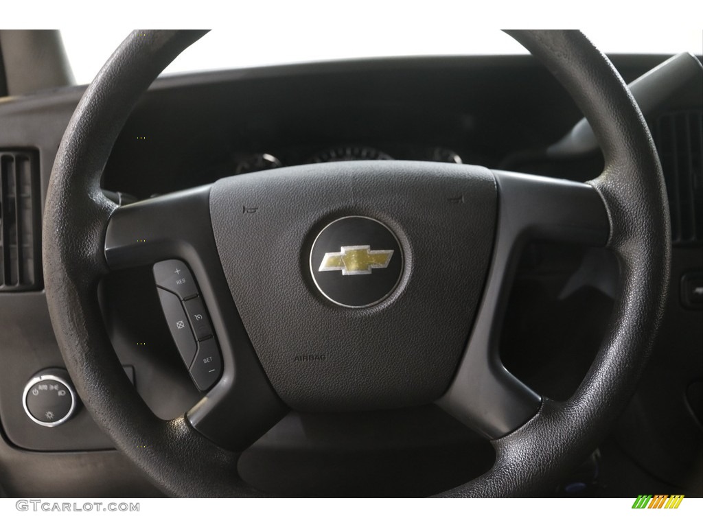 2013 Chevrolet Express LT 3500 Passenger Van Medium Pewter Steering Wheel Photo #144936443