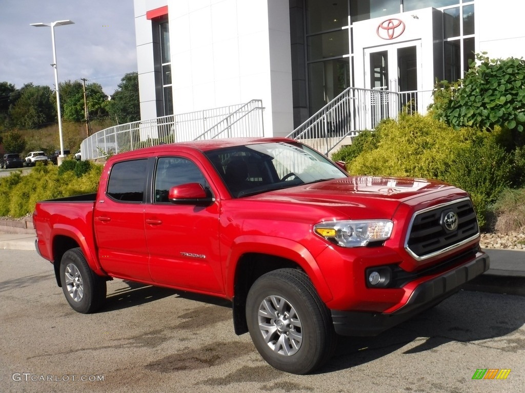2019 Tacoma SR5 Double Cab 4x4 - Barcelona Red Metallic / Cement Gray photo #1
