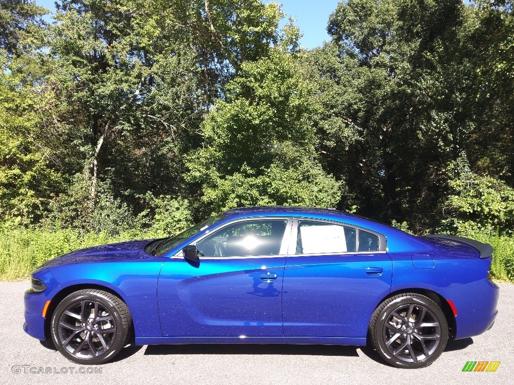 2022 Charger SXT Blacktop - Indigo Blue / Black photo #1