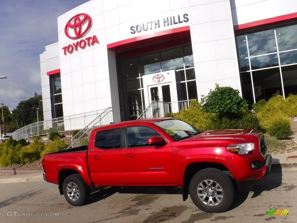 2019 Tacoma SR5 Double Cab 4x4 - Barcelona Red Metallic / Cement Gray photo #2