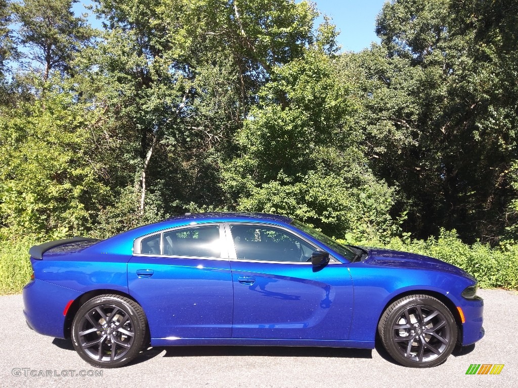 2022 Charger SXT Blacktop - Indigo Blue / Black photo #5