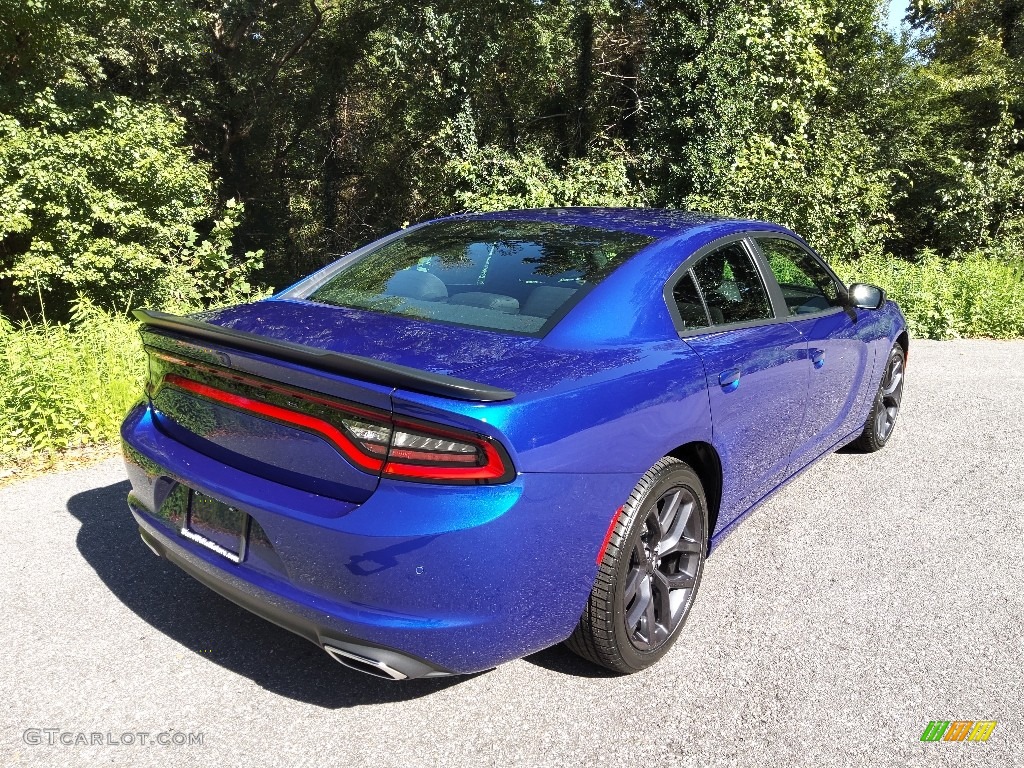 2022 Charger SXT Blacktop - Indigo Blue / Black photo #6