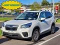 2020 Crystal White Pearl Subaru Forester 2.5i Premium  photo #1