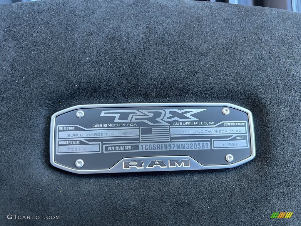 2022 Ram 1500 TRX Crew Cab 4x4 Marks and Logos Photo #144940149
