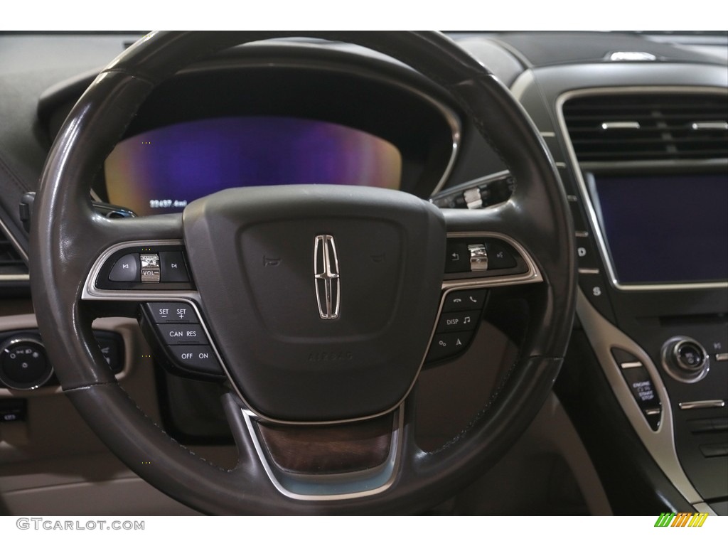 2019 Lincoln Nautilus Reserve AWD Cappuccino Steering Wheel Photo #144940152