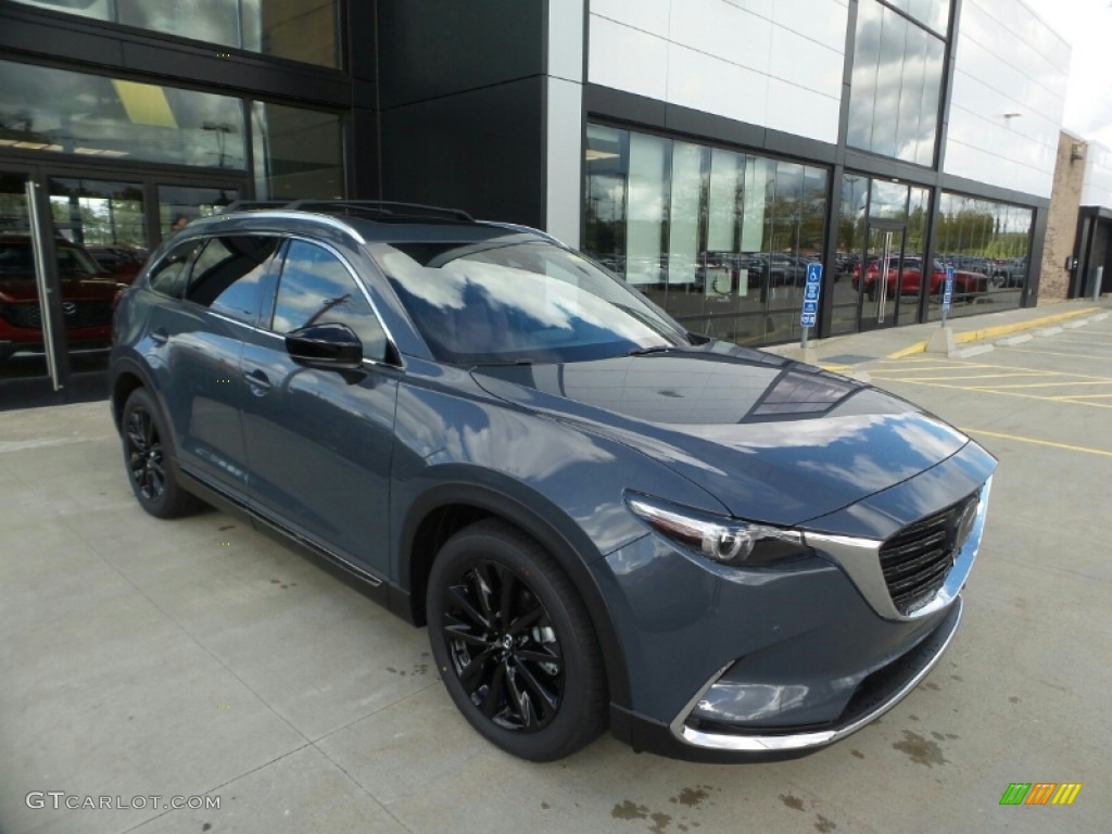 2022 CX-9 Carbon Edition AWD - Polymetal Gray Metallic / Red photo #1